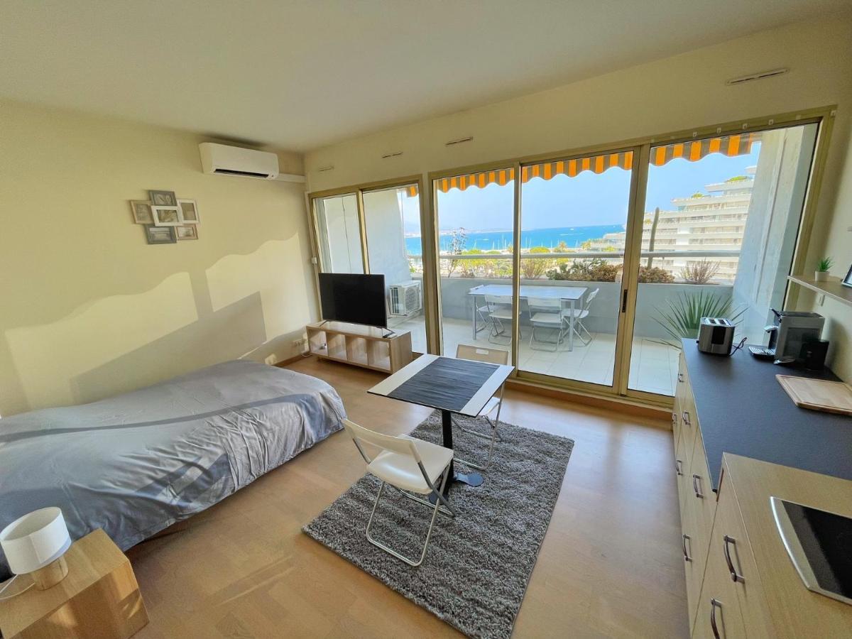 #901 Marina Riviera Bay - Studio Vue Mer Et Port Panoramique Вильнёв-Лубе Экстерьер фото